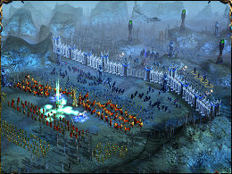 The army of the fellowship of the elves has approached a fortress of the undead.